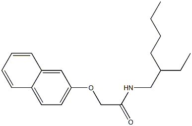 N-(2-ethylhexyl)-2-(2-naphthyloxy)acetamide Struktur