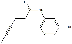 N-(3-bromophenyl)hex-4-ynamide Struktur