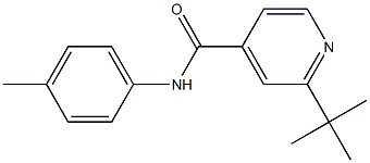 2-tert-butyl-N-(4-methylphenyl)isonicotinamide Struktur