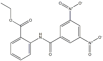 ethyl 2-({3,5-bisnitrobenzoyl}amino)benzoate Struktur