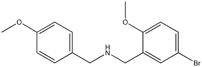 [5-bromo-2-(methyloxy)phenyl]-N-{[4-(methyloxy)phenyl]methyl}methanamine Struktur