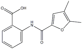 2-[(4,5-dimethyl-2-furoyl)amino]benzoic acid Struktur