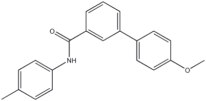 4'-methoxy-N-(4-methylphenyl)[1,1'-biphenyl]-3-carboxamide Struktur