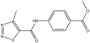 methyl 4-{[(4-methyl-1,2,3-thiadiazol-5-yl)carbonyl]amino}benzoate Struktur