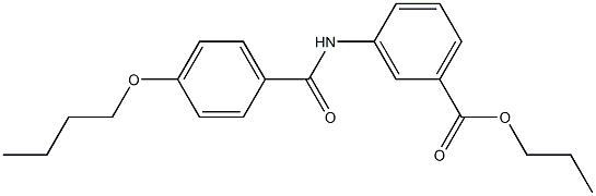 propyl 3-[(4-butoxybenzoyl)amino]benzoate Struktur