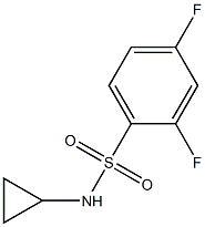 N-cyclopropyl-2,4-difluorobenzenesulfonamide Struktur