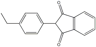 2-(4-ethylphenyl)-1H-indene-1,3(2H)-dione Struktur