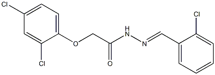 N'-(2-chlorobenzylidene)-2-(2,4-dichlorophenoxy)acetohydrazide Struktur