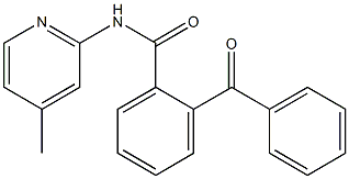 2-benzoyl-N-(4-methyl-2-pyridinyl)benzamide Struktur