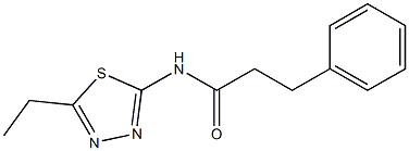 N-(5-ethyl-1,3,4-thiadiazol-2-yl)-3-phenylpropanamide Struktur