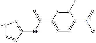 4-nitro-3-methyl-N-(1H-1,2,4-triazol-3-yl)benzamide Struktur