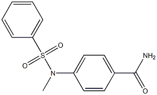 4-[methyl(phenylsulfonyl)amino]benzamide Struktur