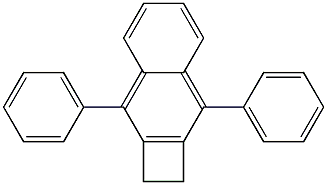 3,8-diphenyl-1,2-dihydrocyclobuta[b]naphthalene Struktur