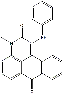 1-anilino-3-methyl-3H-naphtho[1,2,3-de]quinoline-2,7-dione Struktur