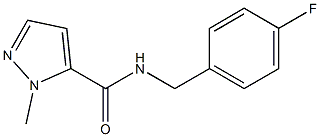 N-(4-fluorobenzyl)-1-methyl-1H-pyrazole-5-carboxamide Struktur