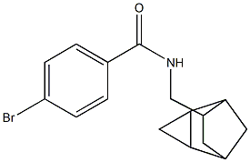 4-bromo-N-(tricyclo[3.2.1.0~2,4~]oct-6-ylmethyl)benzamide Struktur