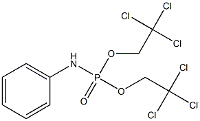 bis(2,2,2-trichloroethyl) phenylamidophosphate Struktur