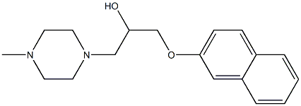 1-(4-methyl-1-piperazinyl)-3-(2-naphthyloxy)-2-propanol Struktur