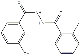 3-hydroxy-N'-(2-methylbenzoyl)benzohydrazide Struktur