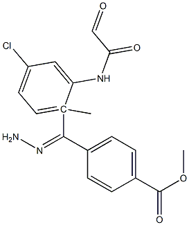 methyl 4-{2-[(5-chloro-2-methylanilino)(oxo)acetyl]carbohydrazonoyl}benzoate Struktur