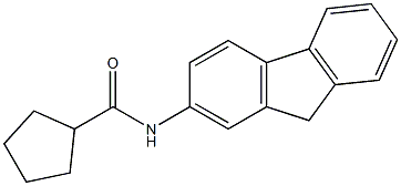 N-(9H-fluoren-2-yl)cyclopentanecarboxamide Struktur