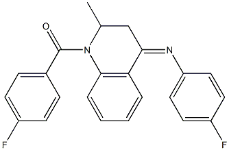 N-(1-(4-fluorobenzoyl)-2-methyl-2,3-dihydro-4(1H)-quinolinylidene)-N-(4-fluorophenyl)amine Struktur