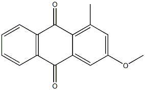 3-methoxy-1-methylanthra-9,10-quinone Struktur