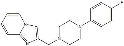 2-{[4-(4-fluorophenyl)-1-piperazinyl]methyl}imidazo[1,2-a]pyridine Struktur