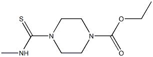 ethyl 4-[(methylamino)carbothioyl]-1-piperazinecarboxylate Struktur