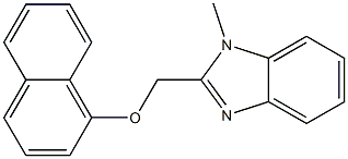 (1-methyl-1H-benzimidazol-2-yl)methyl 1-naphthyl ether Struktur