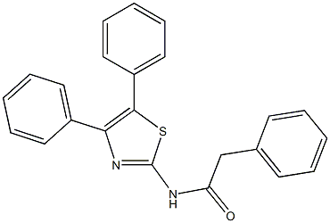 N-(4,5-diphenyl-1,3-thiazol-2-yl)-2-phenylacetamide Struktur