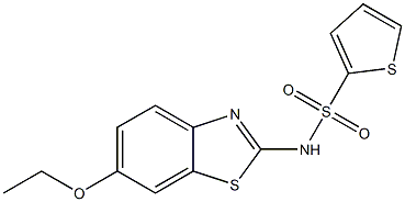 N-(6-ethoxy-1,3-benzothiazol-2-yl)-2-thiophenesulfonamide Struktur