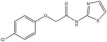 2-(4-chlorophenoxy)-N-(1,3-thiazol-2-yl)acetamide Struktur