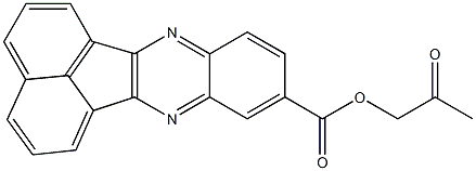 2-oxopropyl acenaphtho[1,2-b]quinoxaline-9-carboxylate Struktur