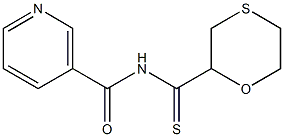 N-(4-thiomorpholinylcarbothioyl)nicotinamide Struktur