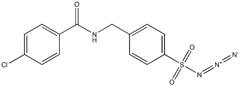 4-{[(4-chlorobenzoyl)amino]methyl}benzenesulfonyl azide Struktur