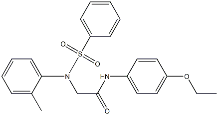 N-(4-ethoxyphenyl)-2-[2-methyl(phenylsulfonyl)anilino]acetamide Struktur