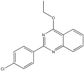 2-(4-chlorophenyl)-4-(ethyloxy)quinazoline Struktur