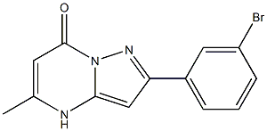 2-(3-bromophenyl)-5-methylpyrazolo[1,5-a]pyrimidin-7(4H)-one Struktur