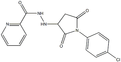 N'-[1-(4-chlorophenyl)-2,5-dioxopyrrolidin-3-yl]pyridine-2-carbohydrazide Struktur