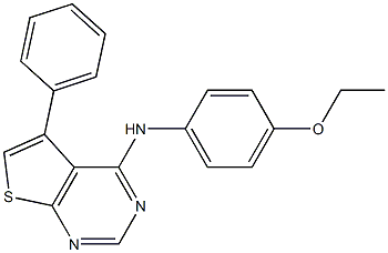 N-(4-ethoxyphenyl)-N-(5-phenylthieno[2,3-d]pyrimidin-4-yl)amine Struktur