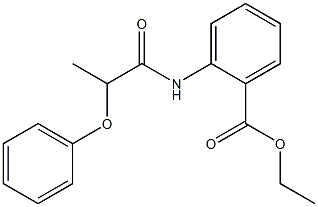 ethyl2-[(2-phenoxypropanoyl)amino]benzoate Struktur