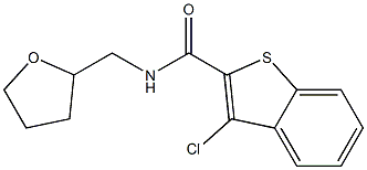 3-chloro-N-(tetrahydro-2-furanylmethyl)-1-benzothiophene-2-carboxamide Struktur