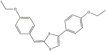 2-(4-ethoxybenzylidene)-4-(4-ethoxyphenyl)-1,3-dithiole Struktur