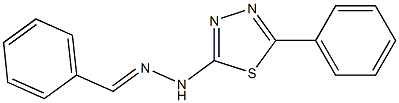 benzaldehyde (5-phenyl-1,3,4-thiadiazol-2-yl)hydrazone Struktur