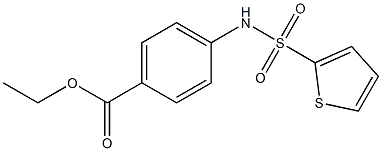 ethyl 4-[(thien-2-ylsulfonyl)amino]benzoate Struktur