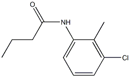 N-(3-chloro-2-methylphenyl)butanamide Struktur