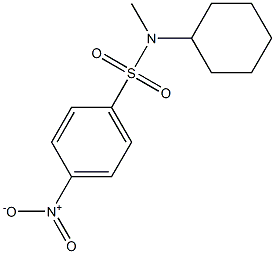 N-cyclohexyl-4-nitro-N-methylbenzenesulfonamide Struktur