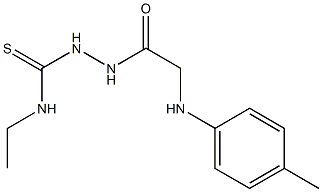 N-ethyl-2-(4-toluidinoacetyl)hydrazinecarbothioamide Struktur