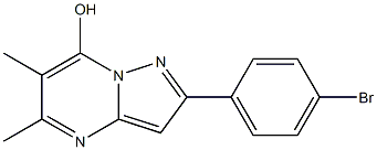 2-(4-bromophenyl)-5,6-dimethylpyrazolo[1,5-a]pyrimidin-7-ol Struktur